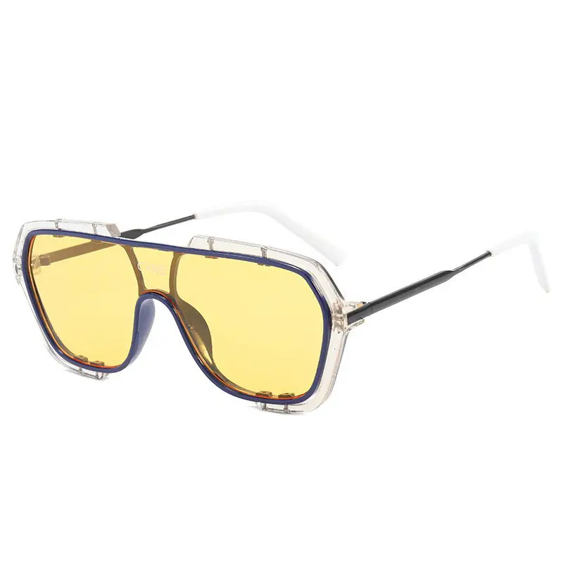 Korean Style Clear Frame Sunglasses for Men Women - Image 9