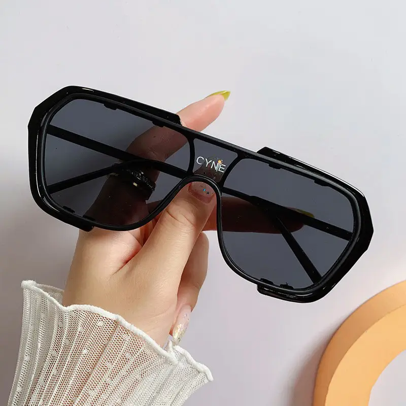 Korean Style Clear Frame Sunglasses for Men Women