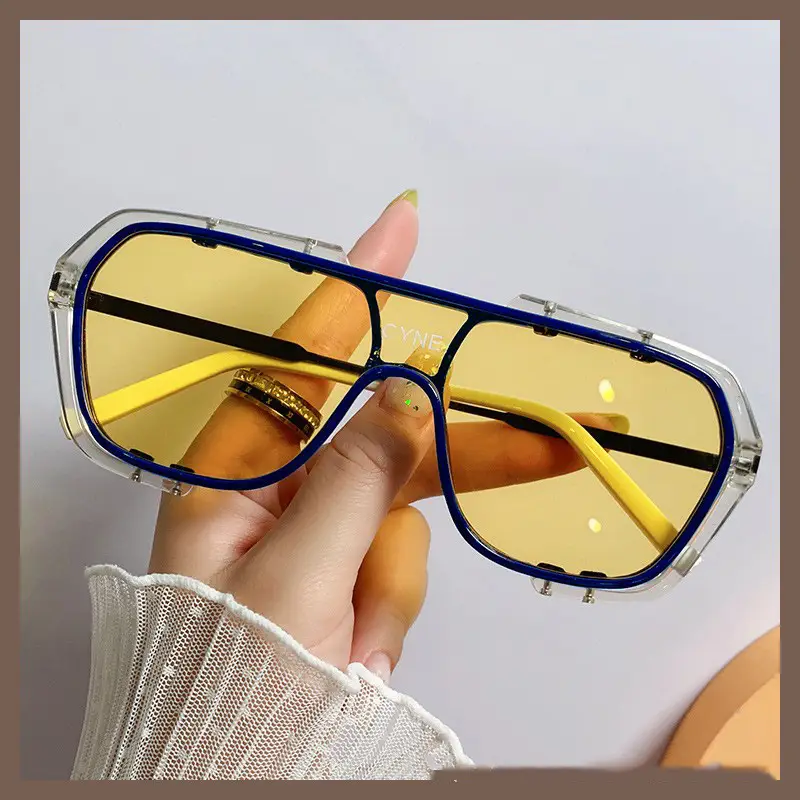 Korean Style Clear Frame Sunglasses for Men Women - Image 3