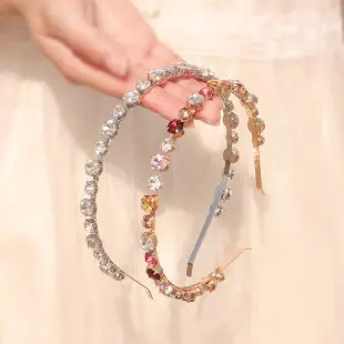 Silver Diamond Leaf Bridal Headband for Women — feature 13