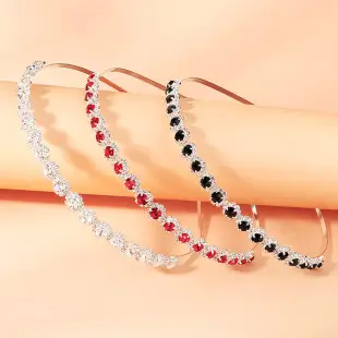 Silver Diamond Leaf Bridal Headband for Women — feature 14