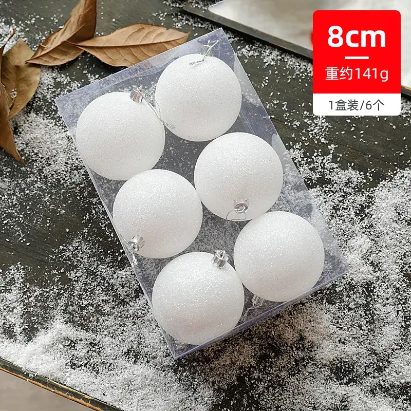 Green Lemon Christmas Balls 6-8cm Transparent Painted Box - Image 2