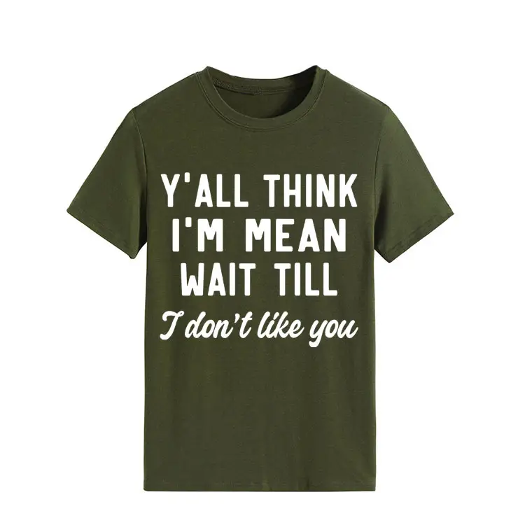 Women's 2021 Printed Round Neck Pullover T-Shirt Mint