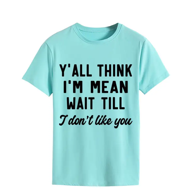 Women's 2021 Printed Round Neck Pullover T-Shirt Mint