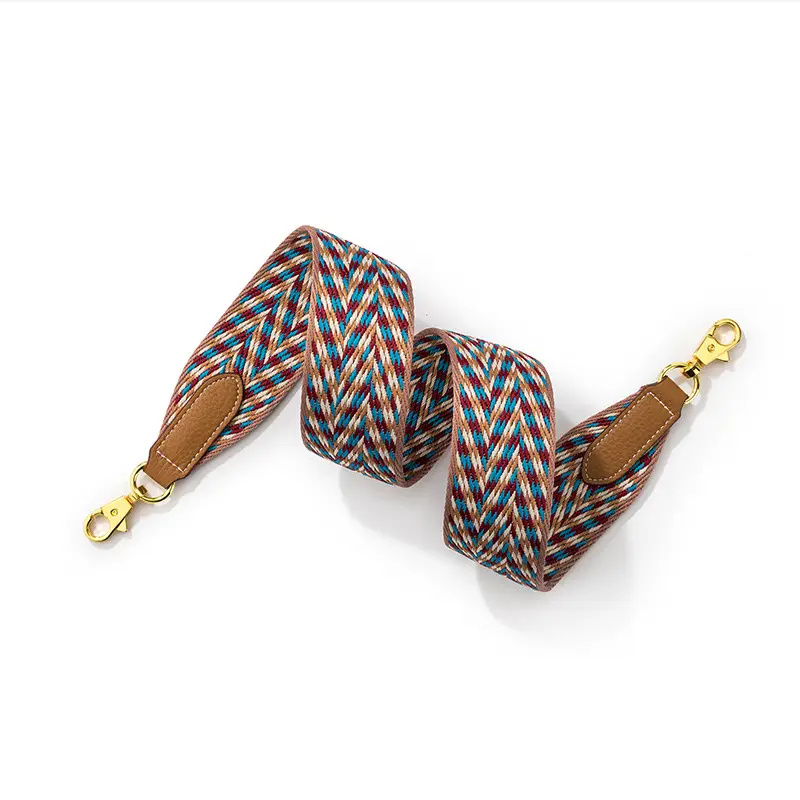 European & American Brand Fashion Flower Yarn Band Bag Strap