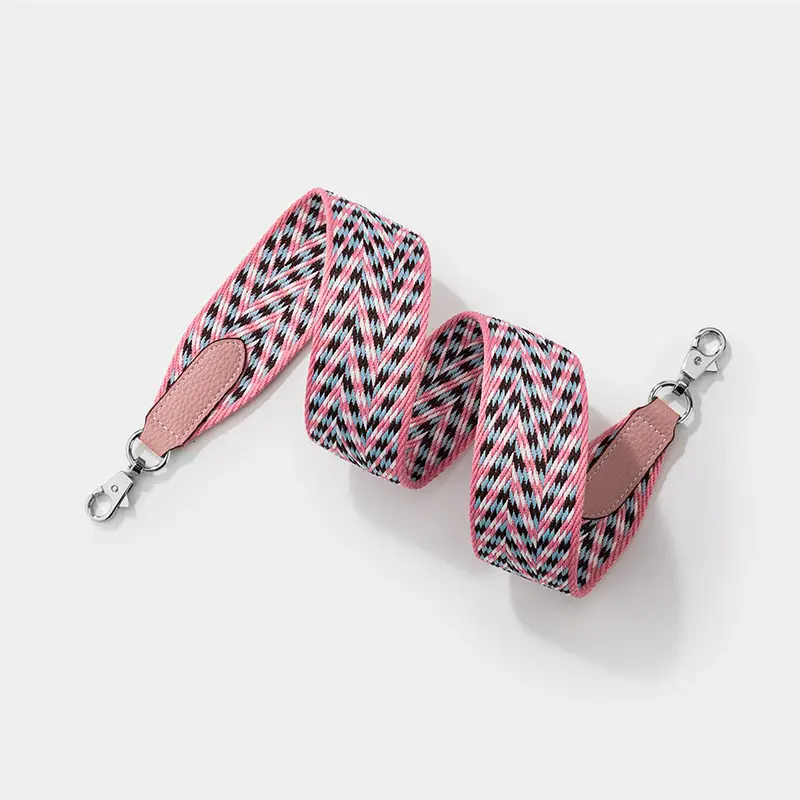 European & American Brand Fashion Flower Yarn Band Bag Strap