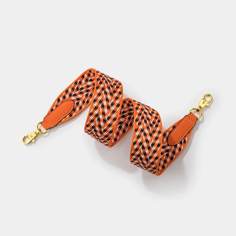 European & American Brand Fashion Flower Yarn Band Bag Strap