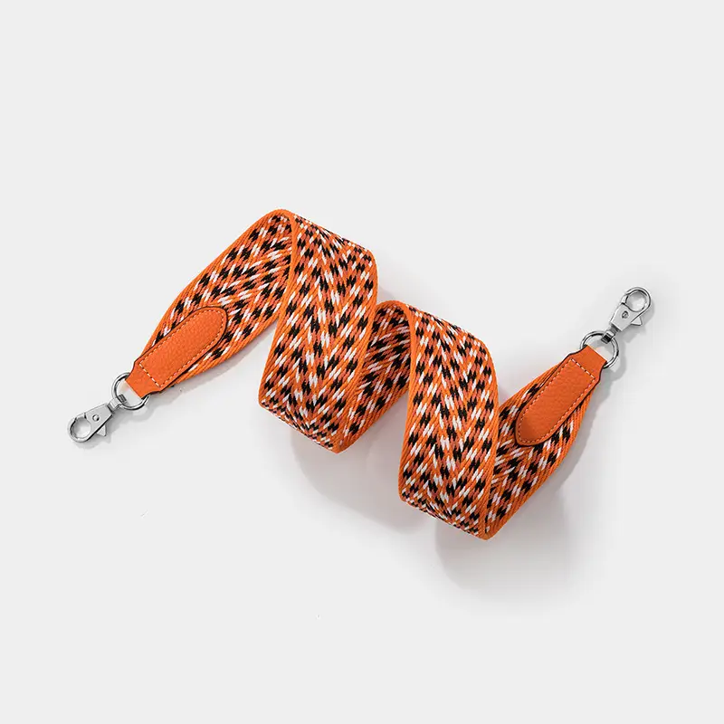 European & American Brand Fashion Flower Yarn Band Bag Strap