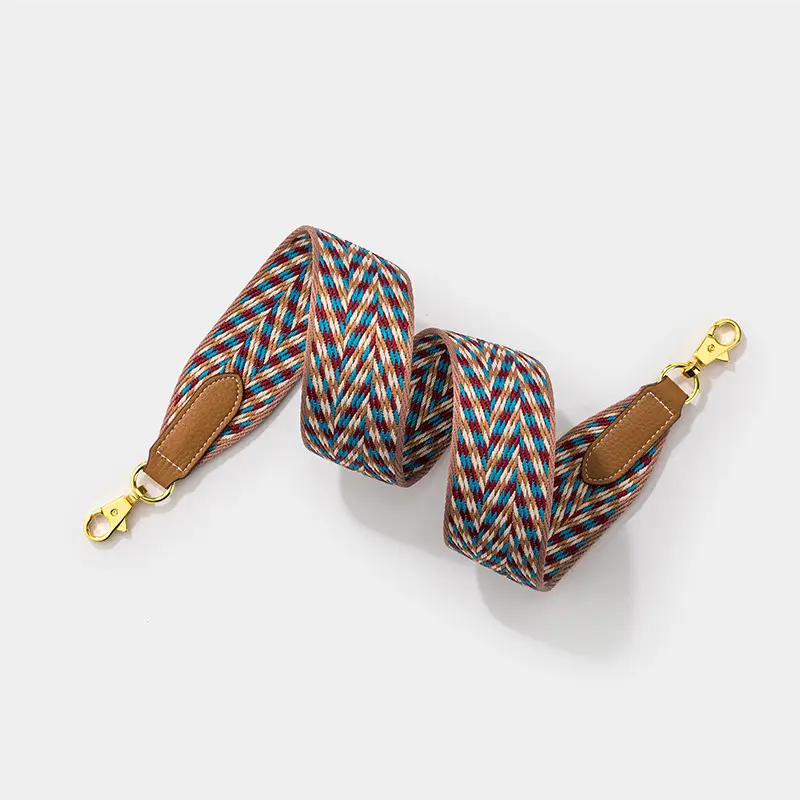 European & American Brand Fashion Flower Yarn Band Bag Strap