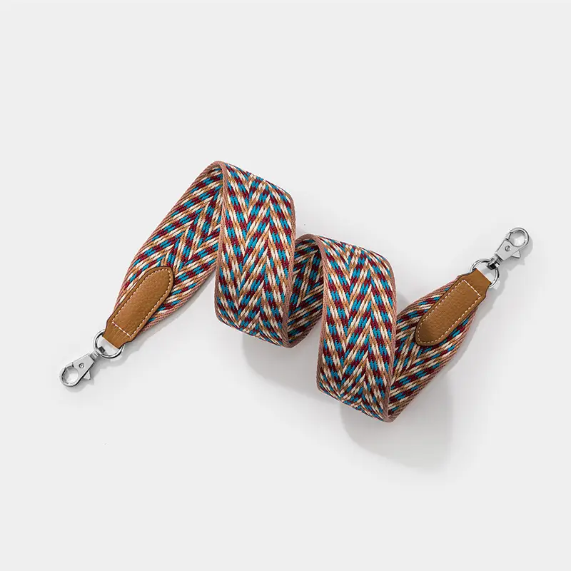 European & American Brand Fashion Flower Yarn Band Bag Strap