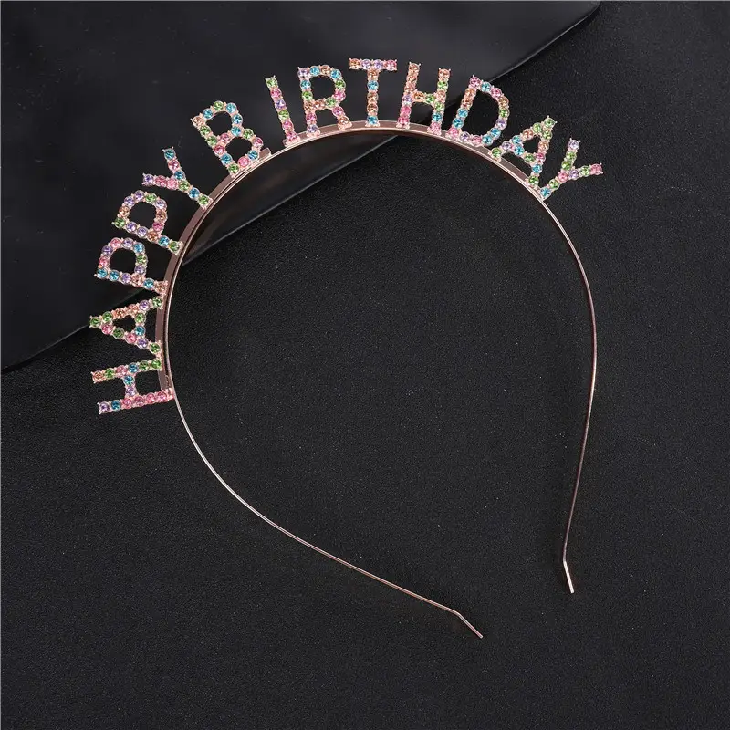 Happy Birthday Headband for Girls Boys Hair Accessories