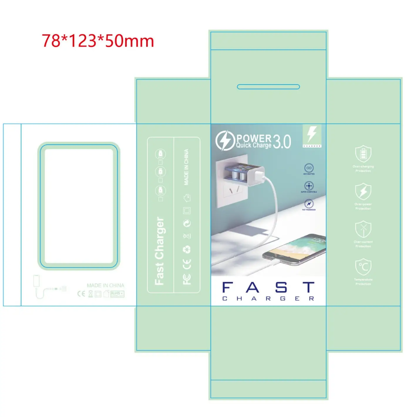 4USB Travel Charger with Overheat Protection - Image 5