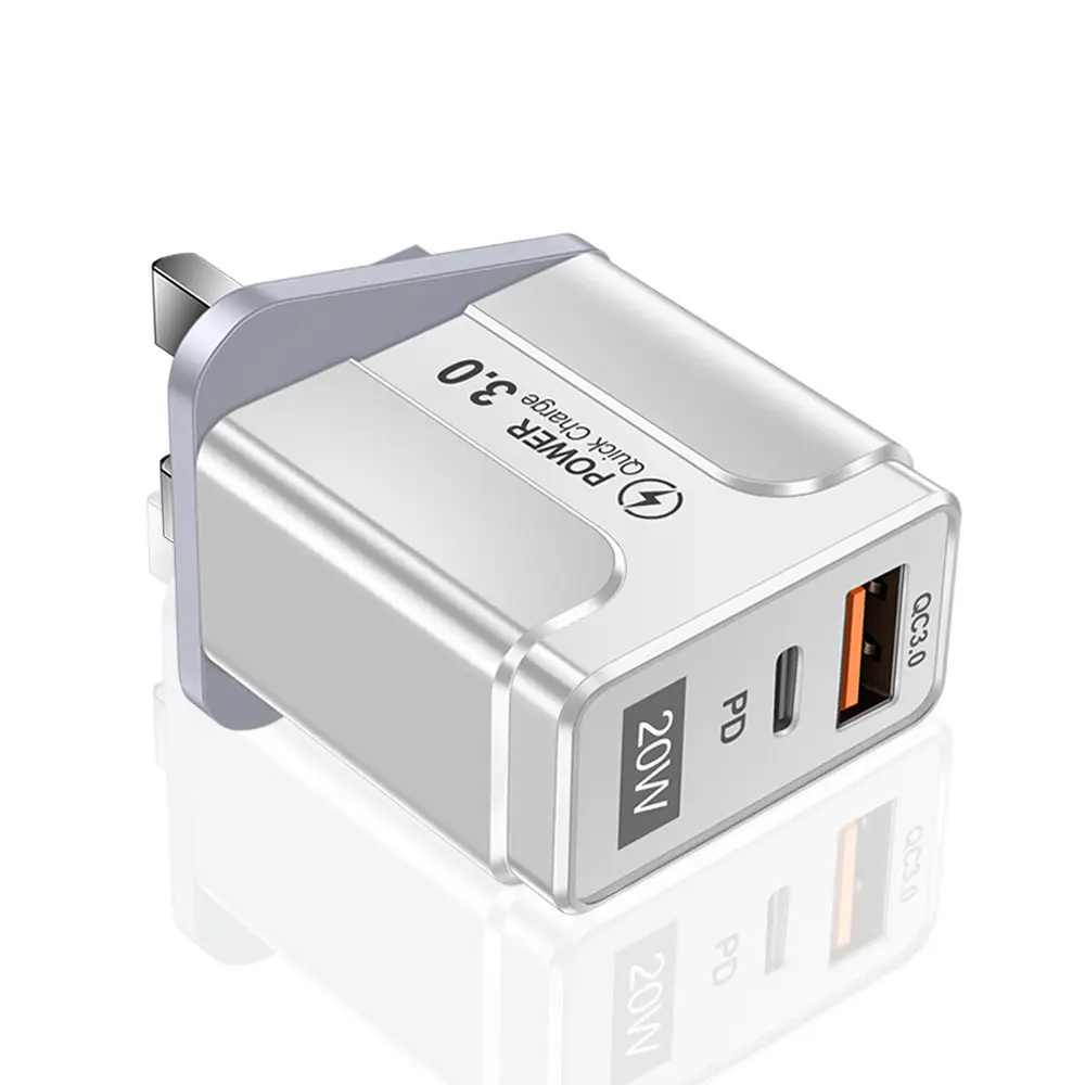 20W PD + QC3.0 Travel Charger for Europe USA UK - Image 2