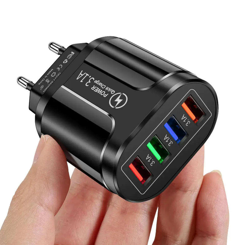 4 USB Fast Charger with LED Light & 3.1A Output - Image 2