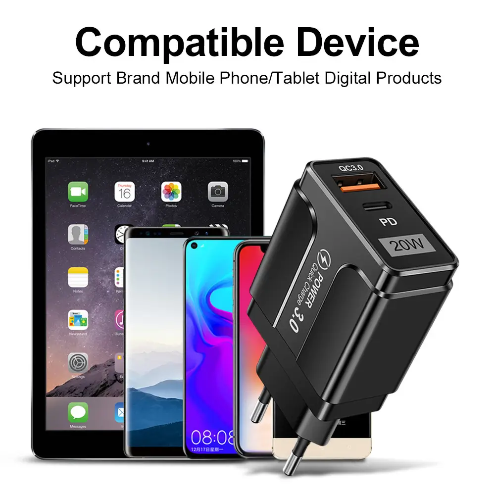 PD20W QC3.0 Fast Charging Mobile Charger - Image 5