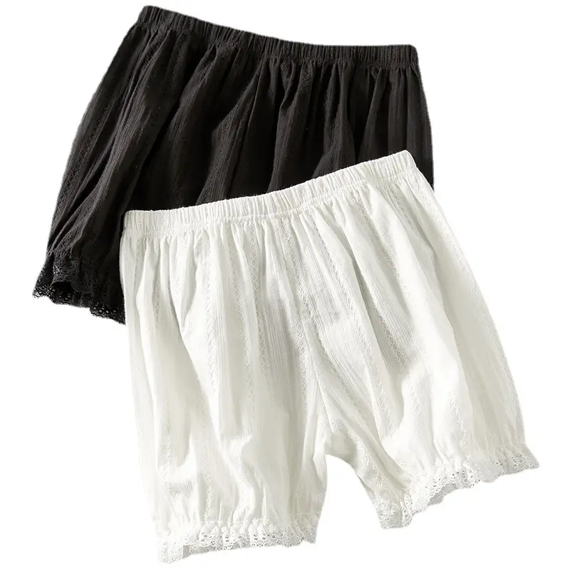 Black Cotton Safety Shorts for Women Summer Wear - Image 6
