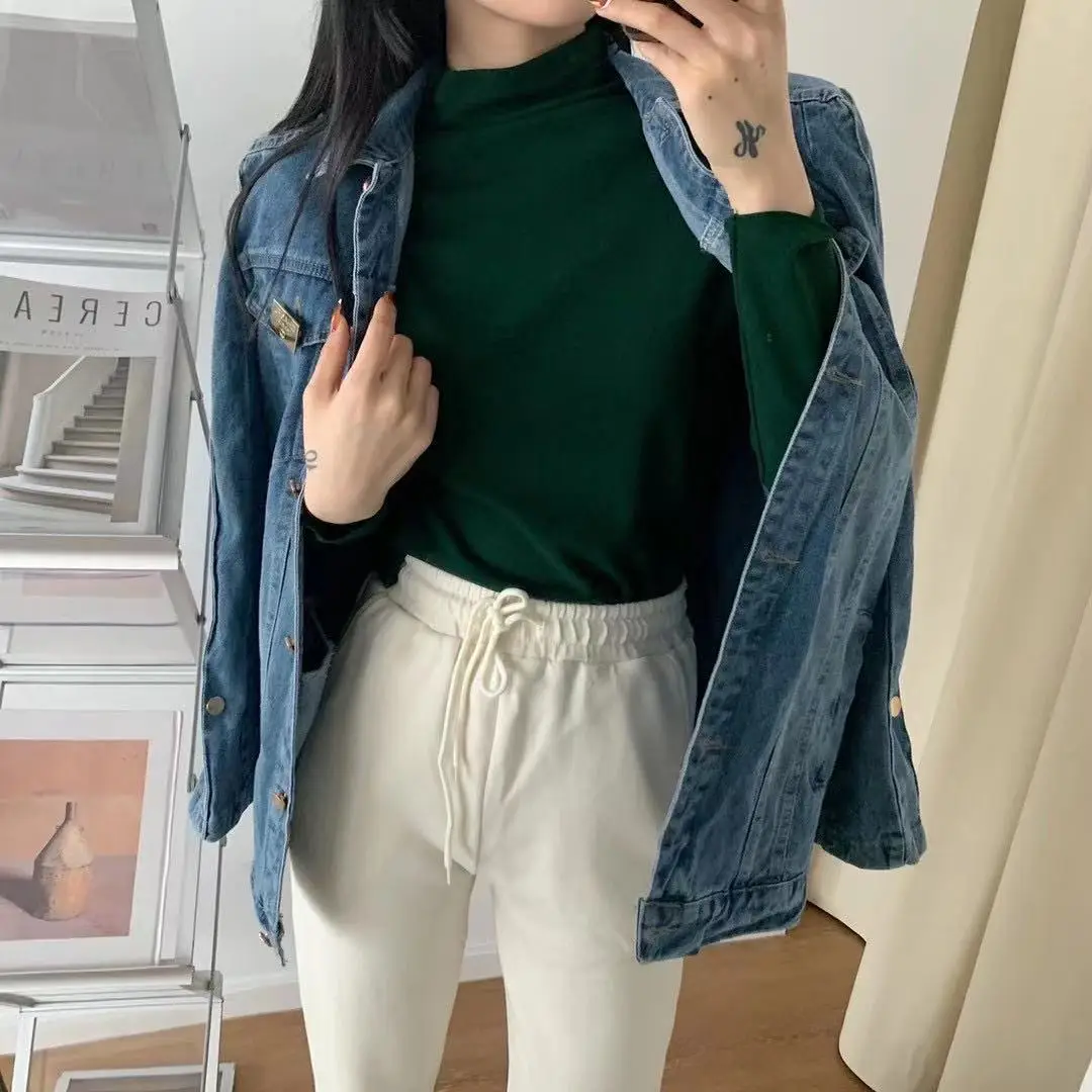 Women Velvet Faux Fur Bottoming Shirt Autumn Winter Korean Style - Image 16