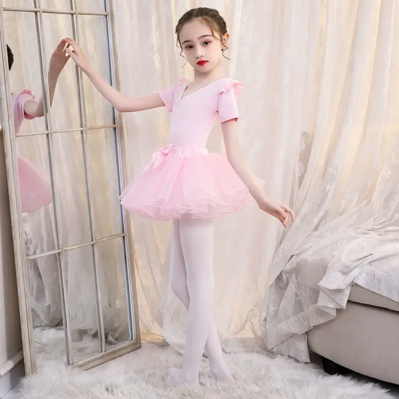 Girls Purple Long Sleeve Ballet Skirt Set — feature 42