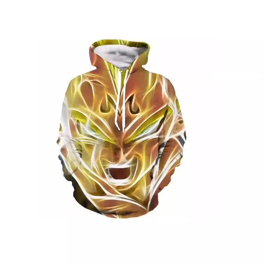 Men Dragon Ball Goku 3D Printed Hoodie Black - Image 12