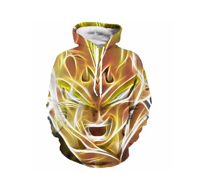 Men Dragon Ball Goku 3D Printed Hoodie Black - Image 3