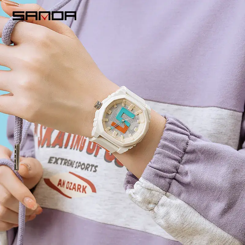 Sanda Waterproof Silicone Strap Electronic Watch for Men - Image 10