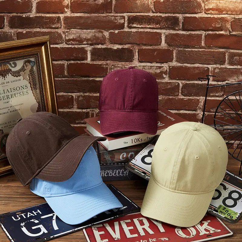 Blue Washed Men's Baseball Cap Large Head Windproof Sunshade - Image 31