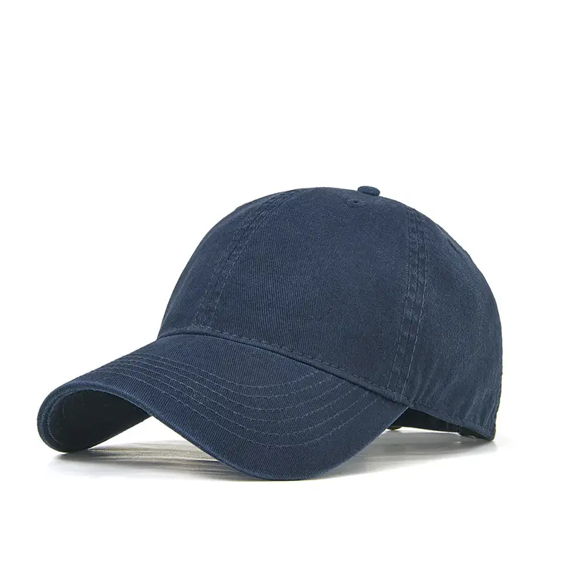 Blue Washed Men's Baseball Cap Large Head Windproof Sunshade - Image 10