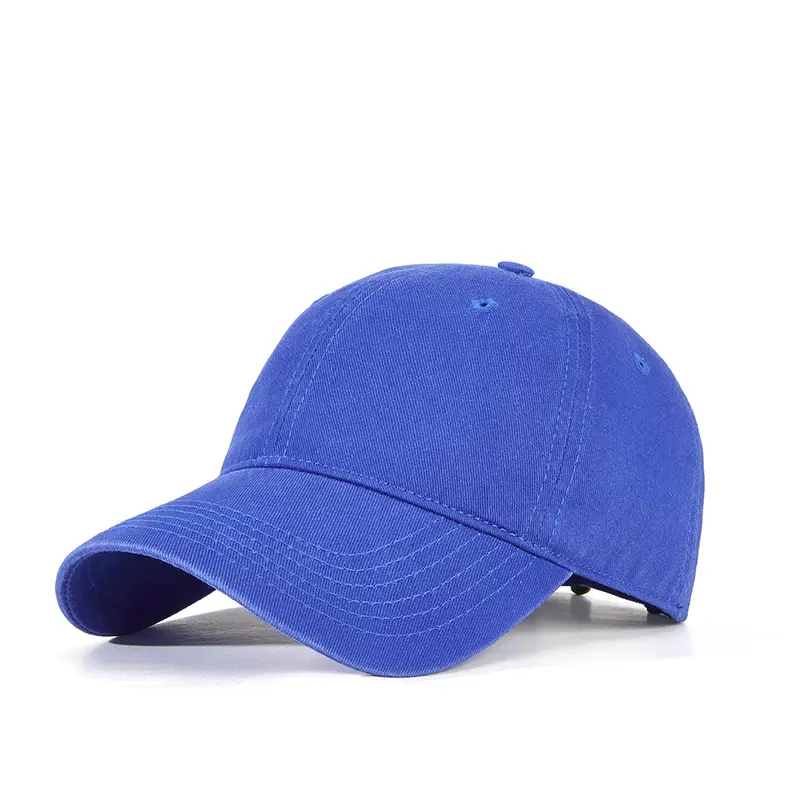 Blue Washed Men's Baseball Cap Large Head Windproof Sunshade - Image 18