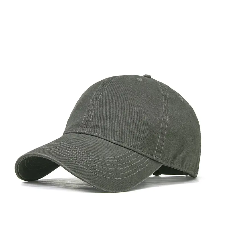 Blue Washed Men's Baseball Cap Large Head Windproof Sunshade - Image 21