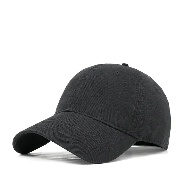 Blue Washed Men's Baseball Cap Large Head Windproof Sunshade - Image 9