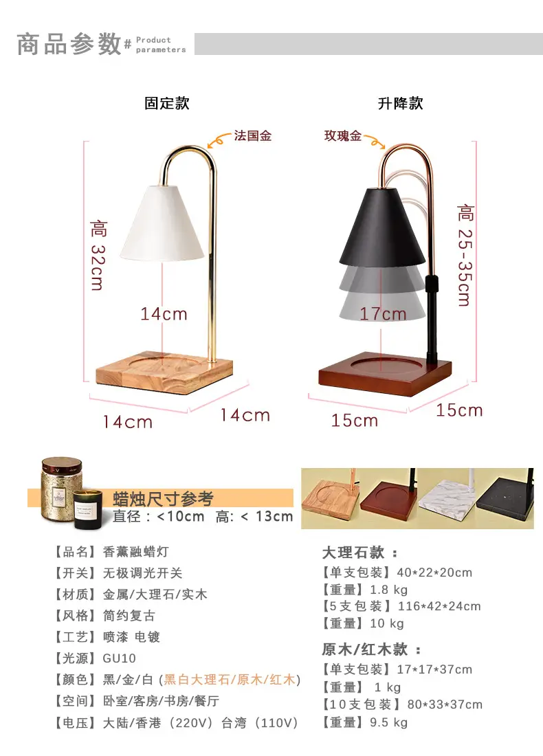Scandinavian Melting Wax Candle Lamp for Bedside Use — feature 13