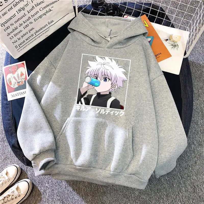 Black Anime Character Hooded Sweatshirt Women's - Image 12