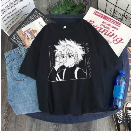 Black Anime Character Hooded Sweatshirt Women's - Image 19