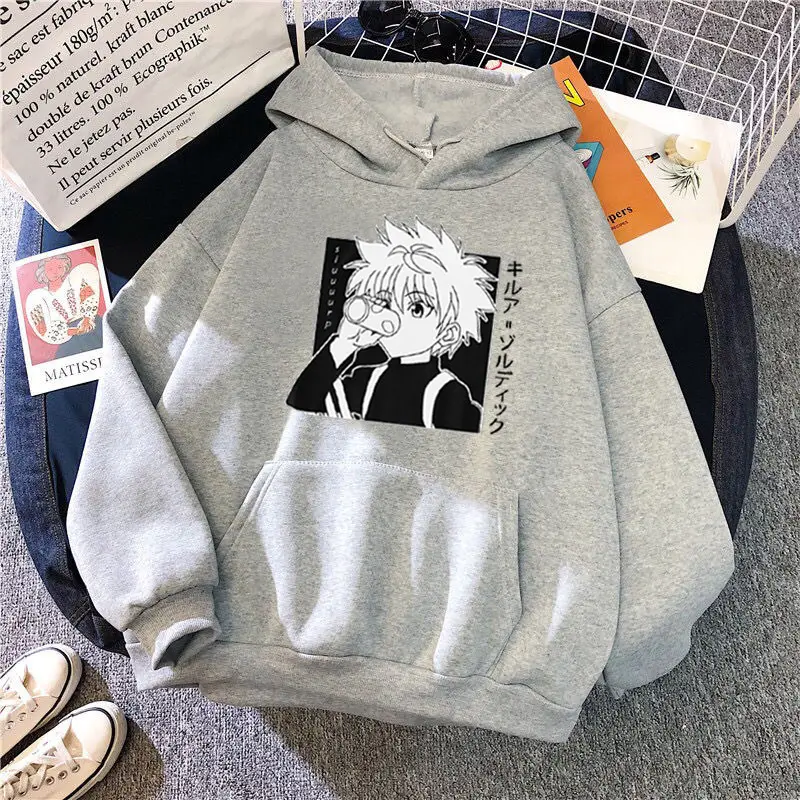 Black Anime Character Hooded Sweatshirt Women's - Image 3