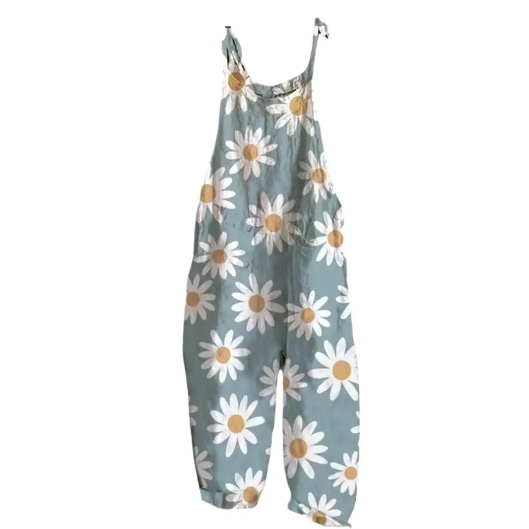 Women's Butterfly Printed Wide Leg Jumpsuit Set - Image 39