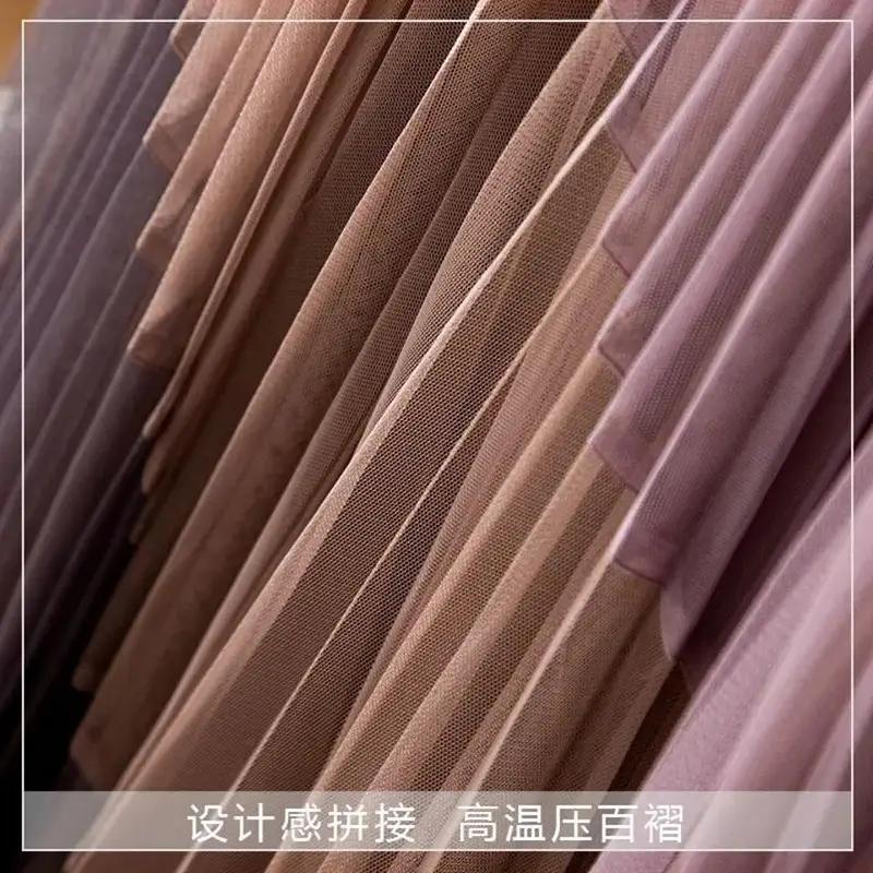 New Autumn Velvet Pleated Skirt High Waist Slim Fit - Image 5