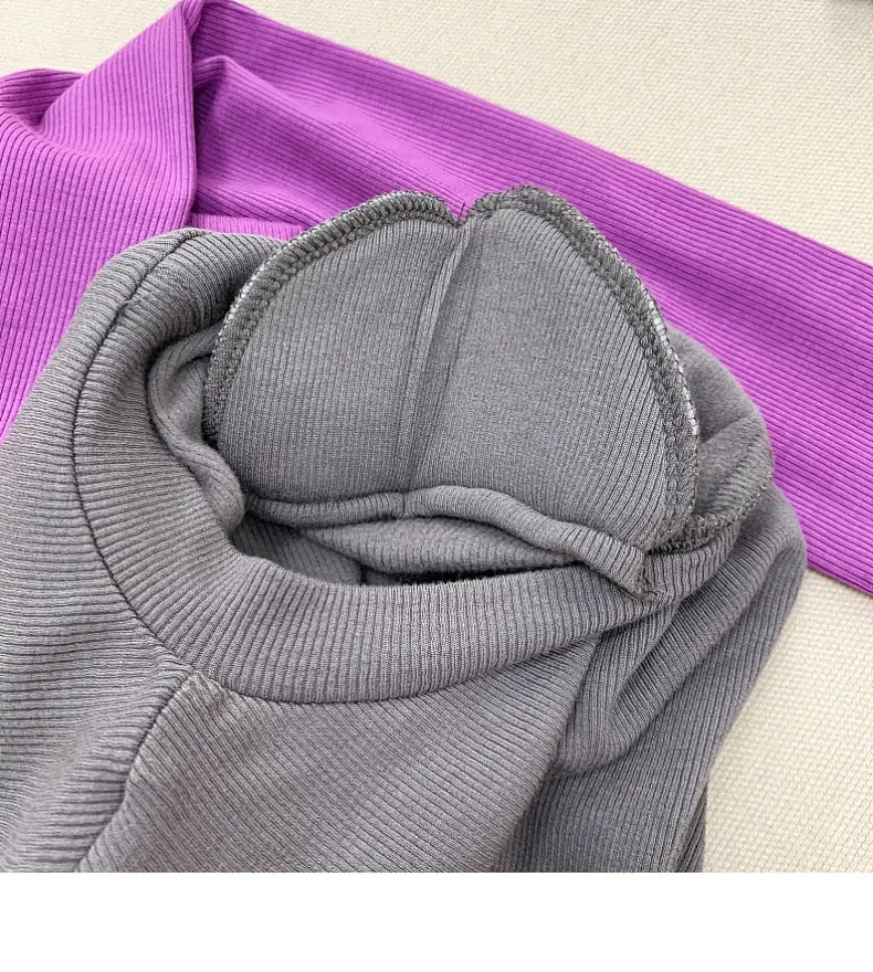 Women's Purple Long Sleeve Korean Style Top — feature 11