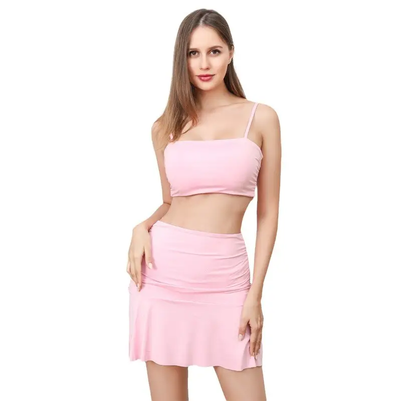 Pink 2-Piece Braided Camisole Set for Women - Image 8