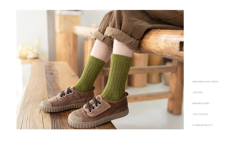Children's Velvet Socks 1-15Yr Warm Autumn Winter Half — feature 16