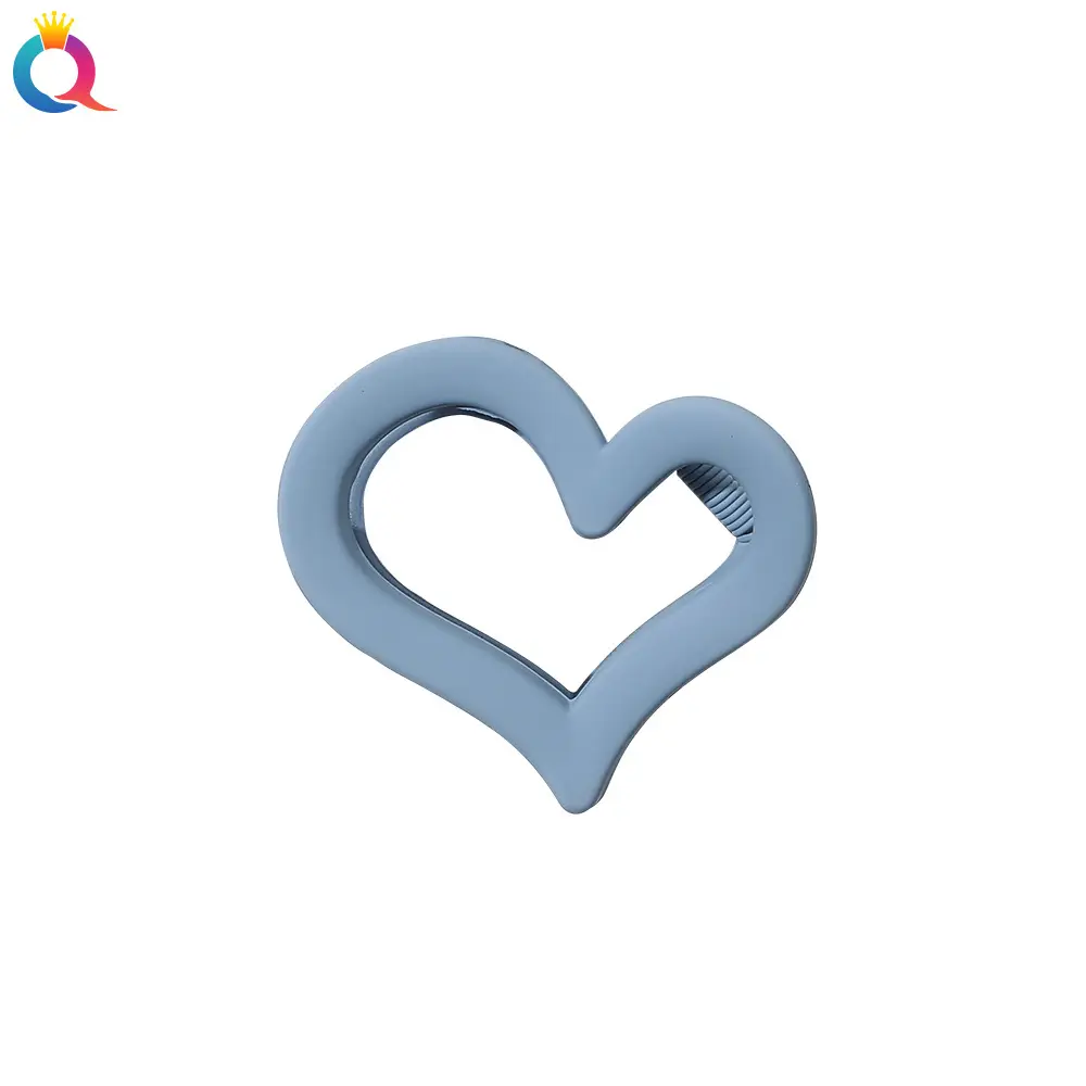Qiyue Heart Shape Plastic Hair Clip for Women - Image 8