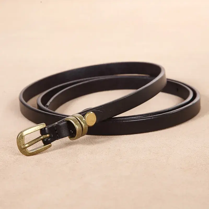 Genuine Leather Vintage Belt for Women - Image 2
