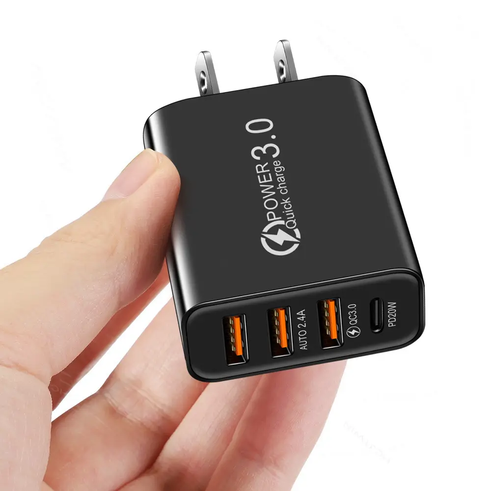 2A 3USB PD Type-C Travel Charger - Image 4