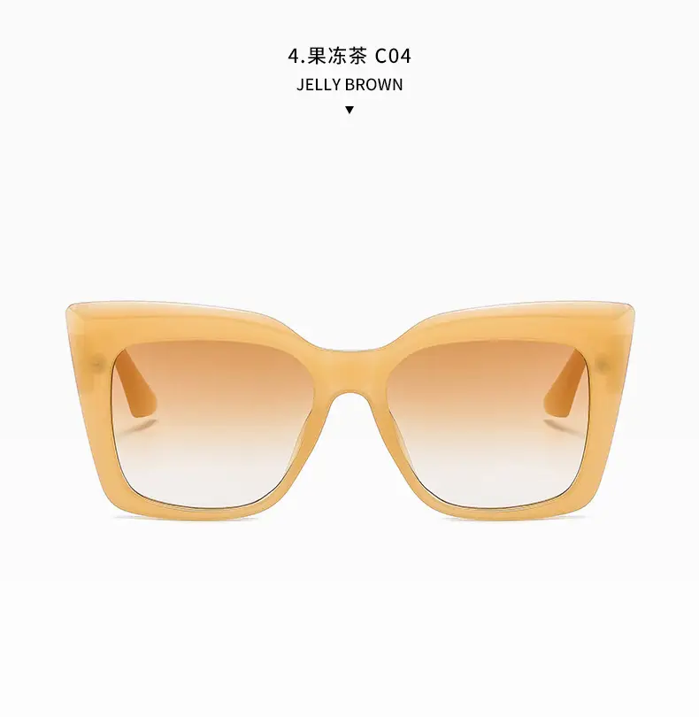 2022 New Cat Eye Sunglasses Large Frame European American — feature 11