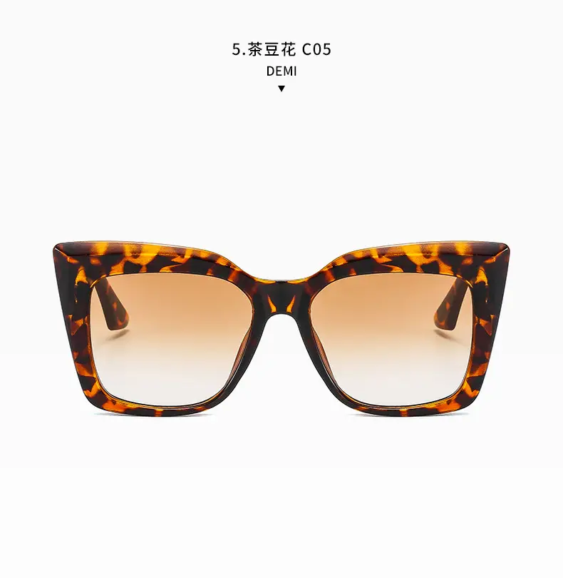 2022 New Cat Eye Sunglasses Large Frame European American — feature 13