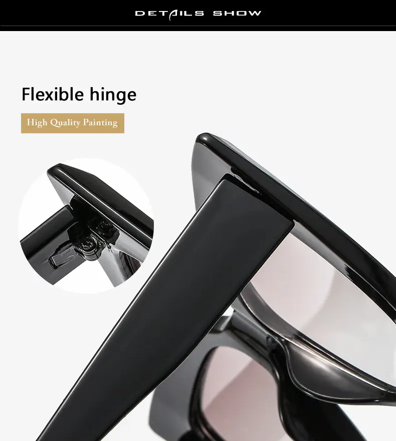 2022 New Cat Eye Sunglasses Large Frame European American — feature 15