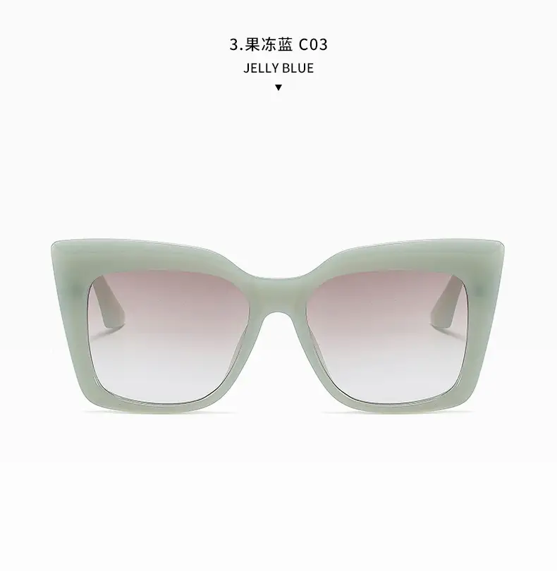2022 New Cat Eye Sunglasses Large Frame European American — feature 9