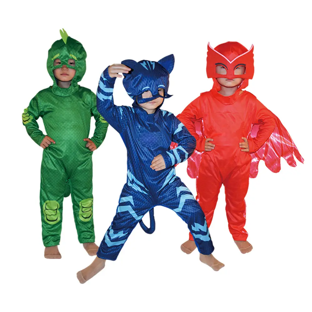 Blue Cat Hooded Pajama for Kids Boys Flying Gecko Costume - Image 8