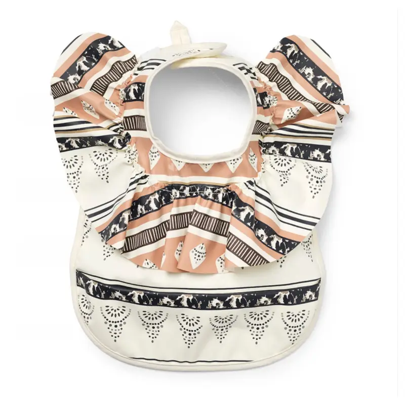 Sweden Retro-Dressing Baby Eating Bib Angel Wings Design - Image 3