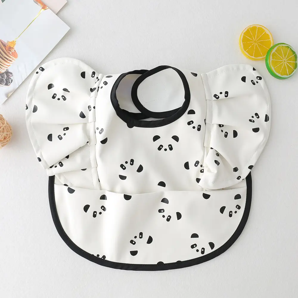 Sweden Retro-Dressing Baby Eating Bib Angel Wings Design - Image 17