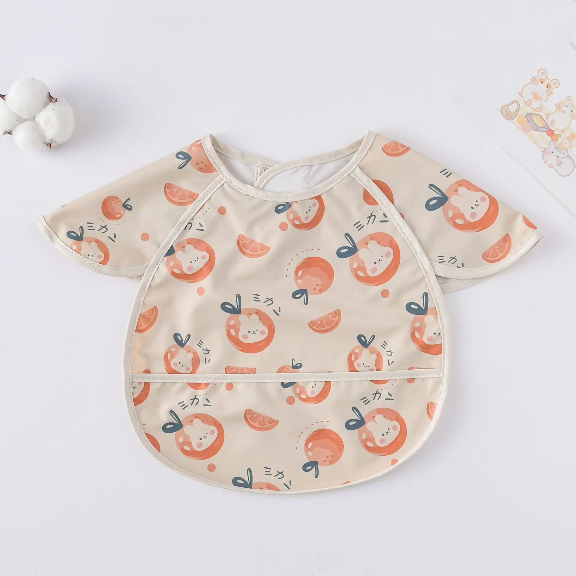 Sweden Retro-Dressing Baby Eating Bib Angel Wings Design - Image 188